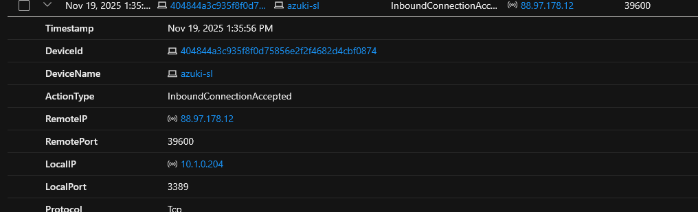 Flag 01 — KQL output